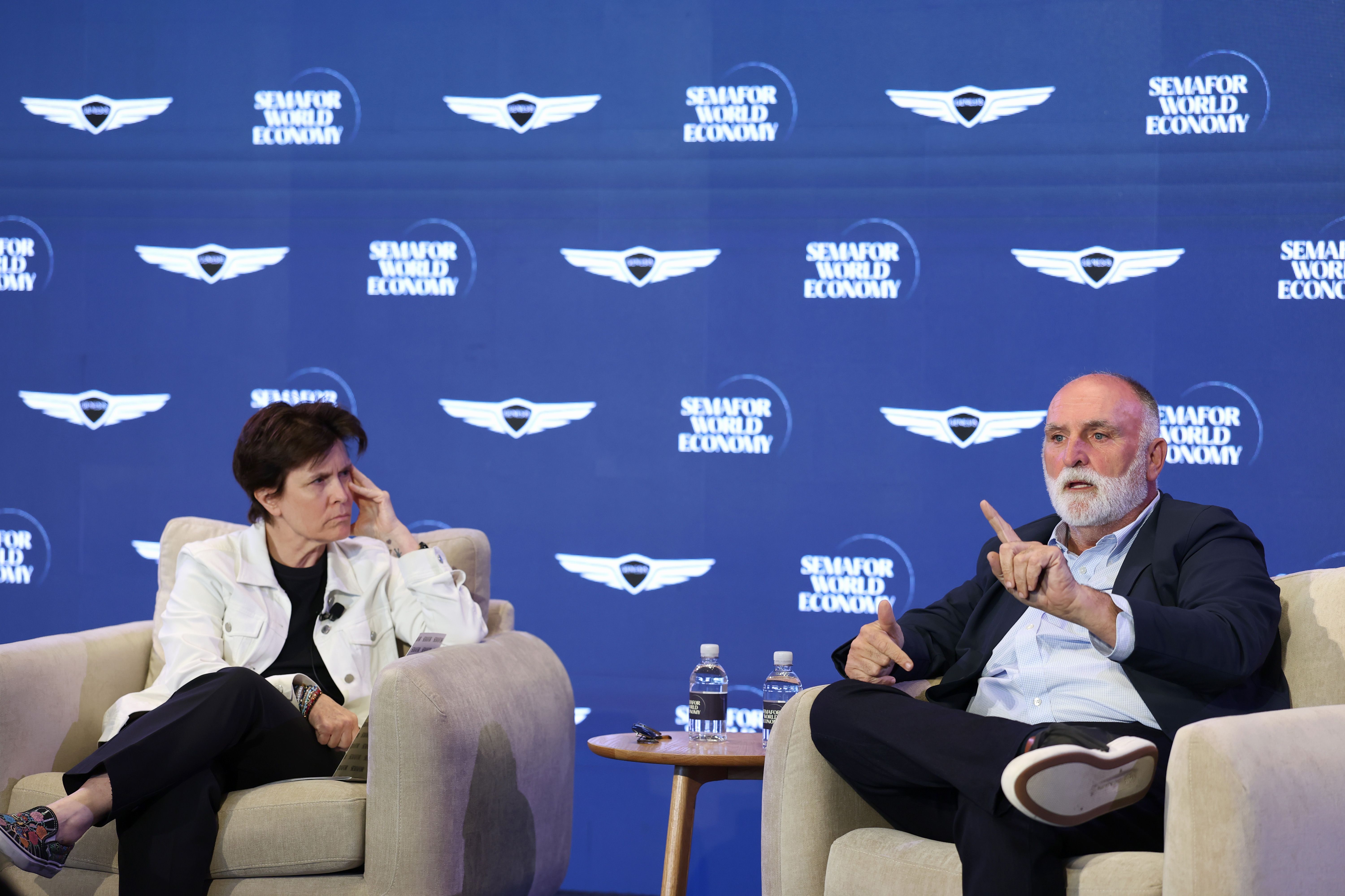 Kara Swisher and Jose Andres