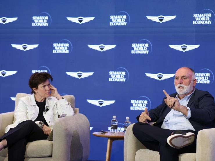 Kara Swisher and Jose Andres