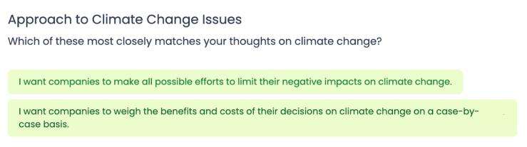 A graphic showing new proxy voting quizzes.