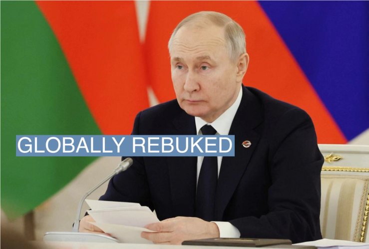 Russian President Vladimir Putin attends a meeting of the Supreme State Council of the Union State of Russia and Belarus at the Kremlin in Moscow, Russia April 6, 2023. Sputnik/Mikhail Klimentyev/Kremlin via REUTERS