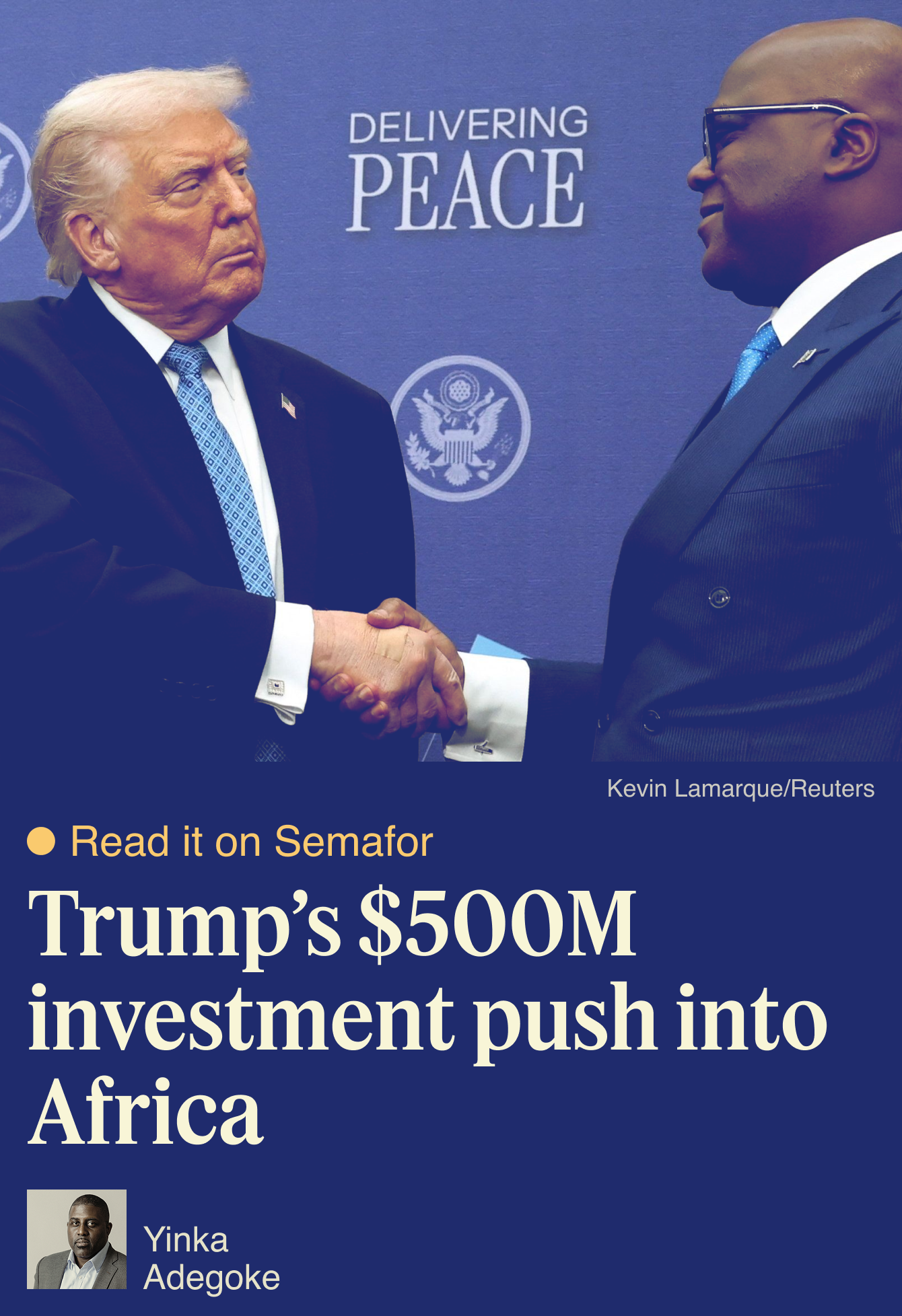 Trump’s $500 million investment push into Africa.