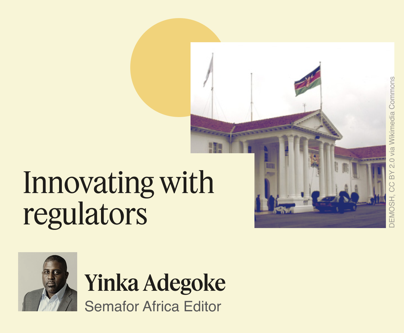 Innovating with regulators, Yinka Adegoke.