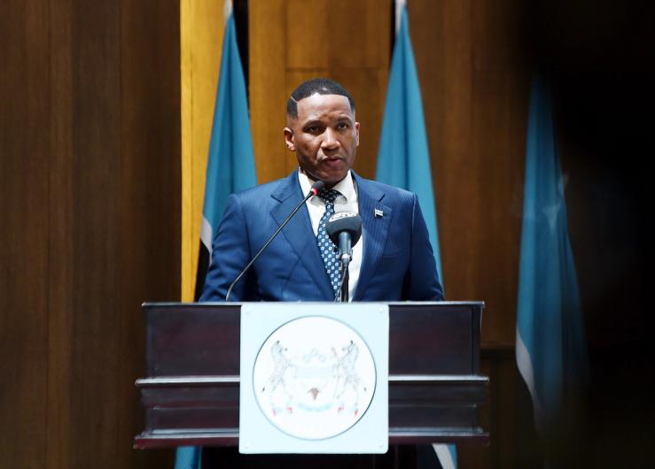 Botswanan President Duma Boko.