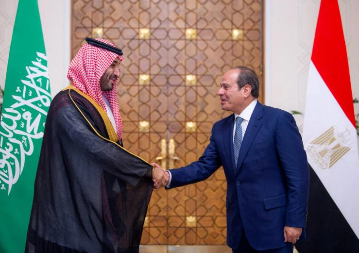 Egyptian President Abdel Fattah al-Sisi meets Saudi Crown Prince Mohammed bin Salman in Cairo, Egypt, September 15, 2026