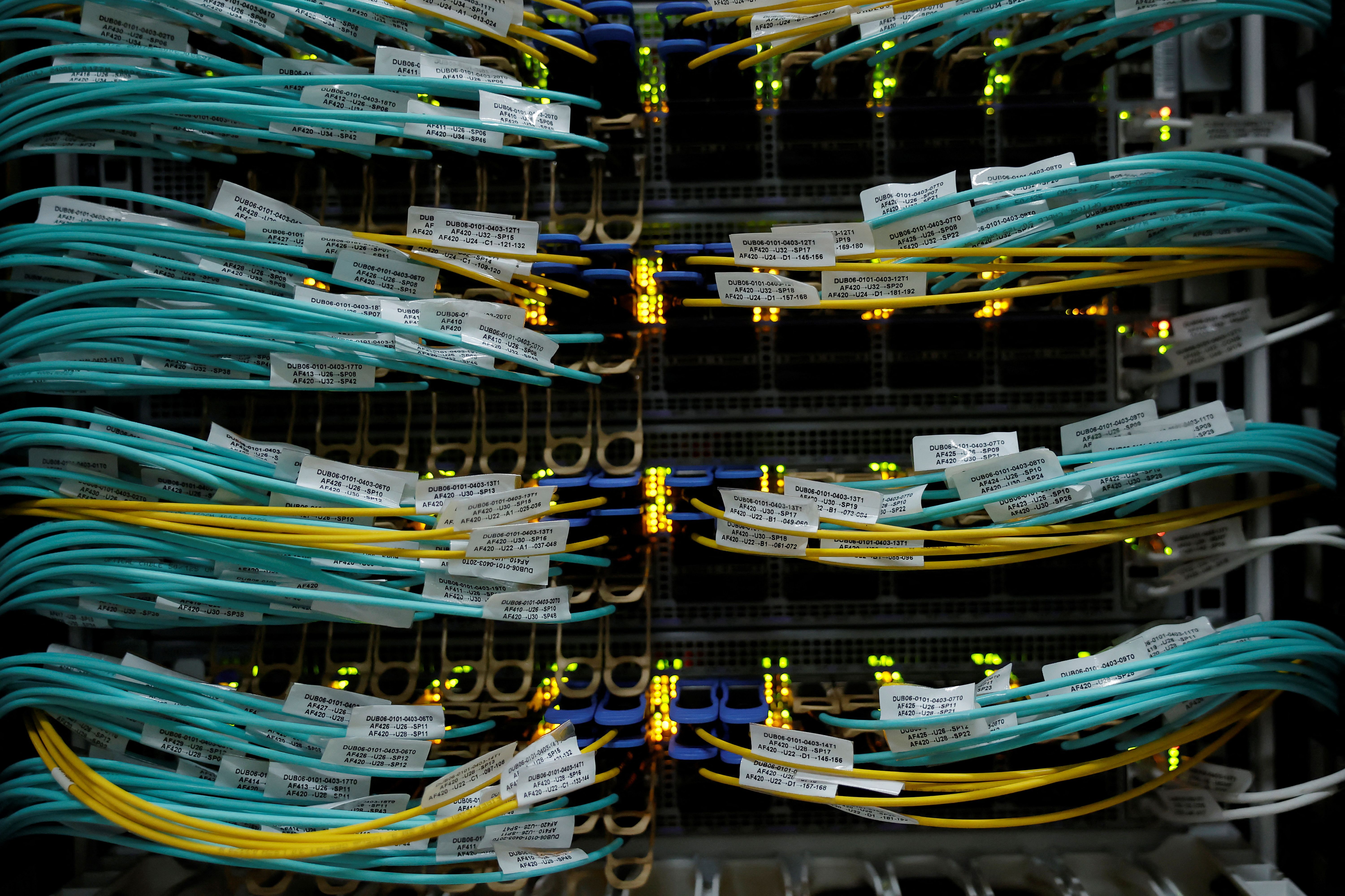 A Microsoft data center in Ireland