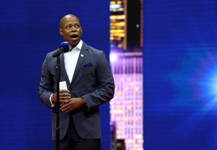 New York City Mayor Eric Adams at the US Open.