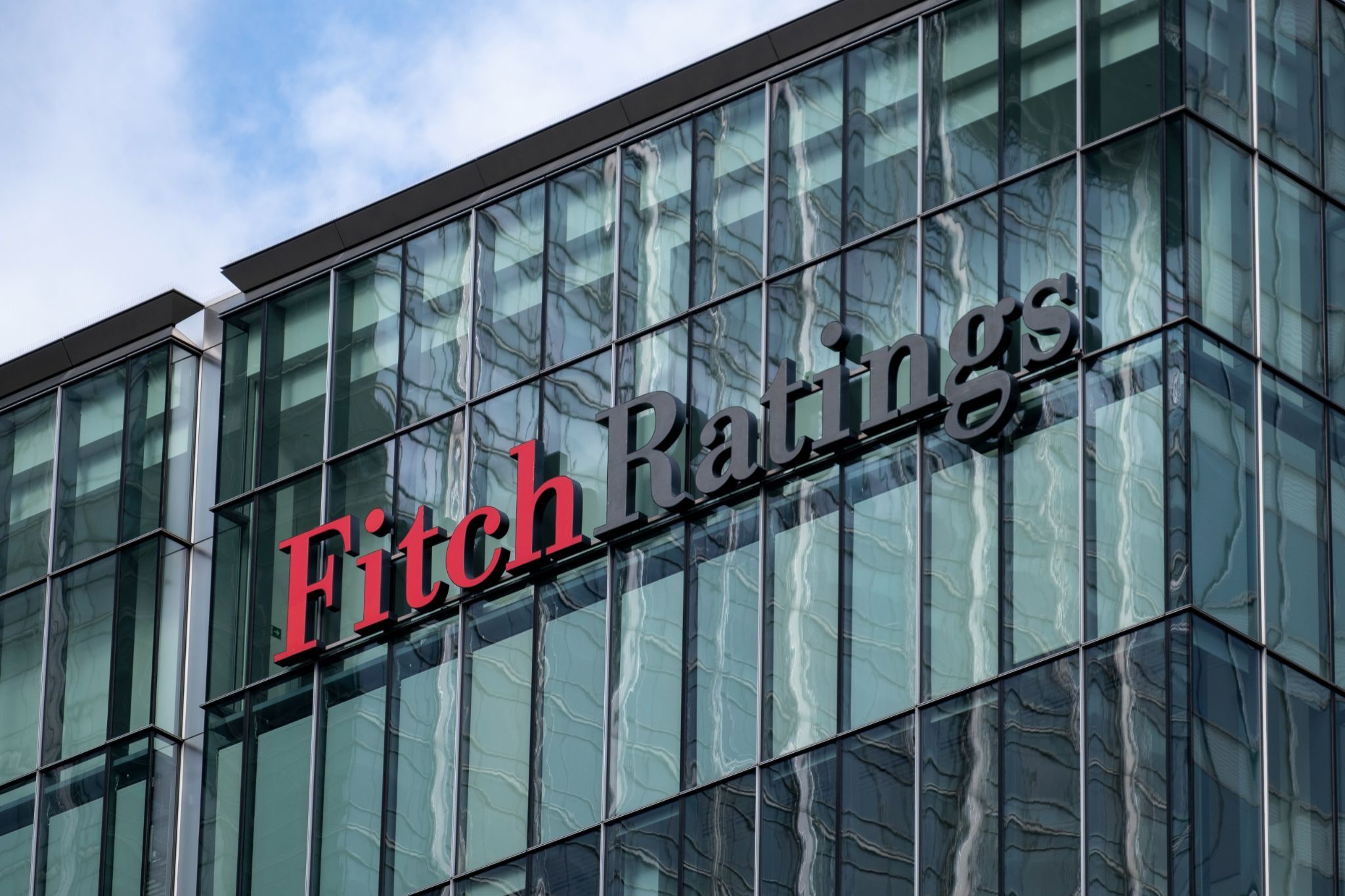 Fitch Ratings Agency headquarters in London.