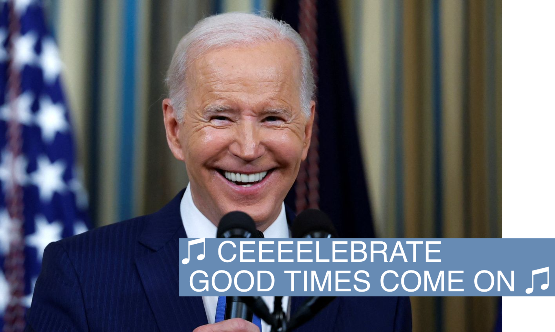 U.S. President Joe Biden smiles as he answers a question during a news conference held after the 2022 U.S. midterm elections in the State Dining Room at the White House in Washington, U.S., November 9, 2022. 