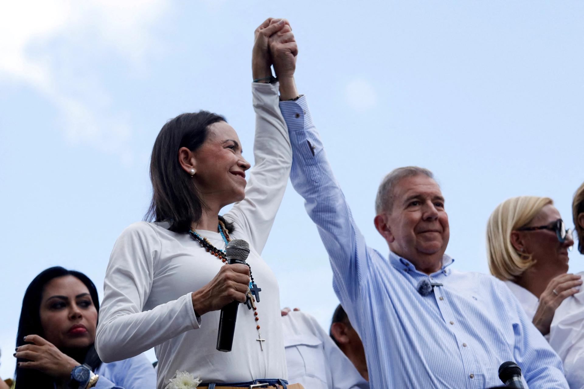 Opposition leader Edmundo Gonzalez.