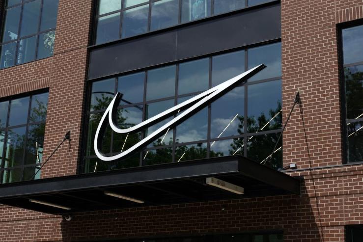 A Nike logo.