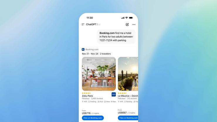 A graphic promoting ChatGPT’s new integration with other apps.