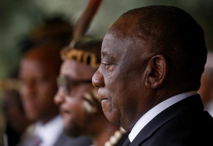 South African President Cyril Ramaphosa.