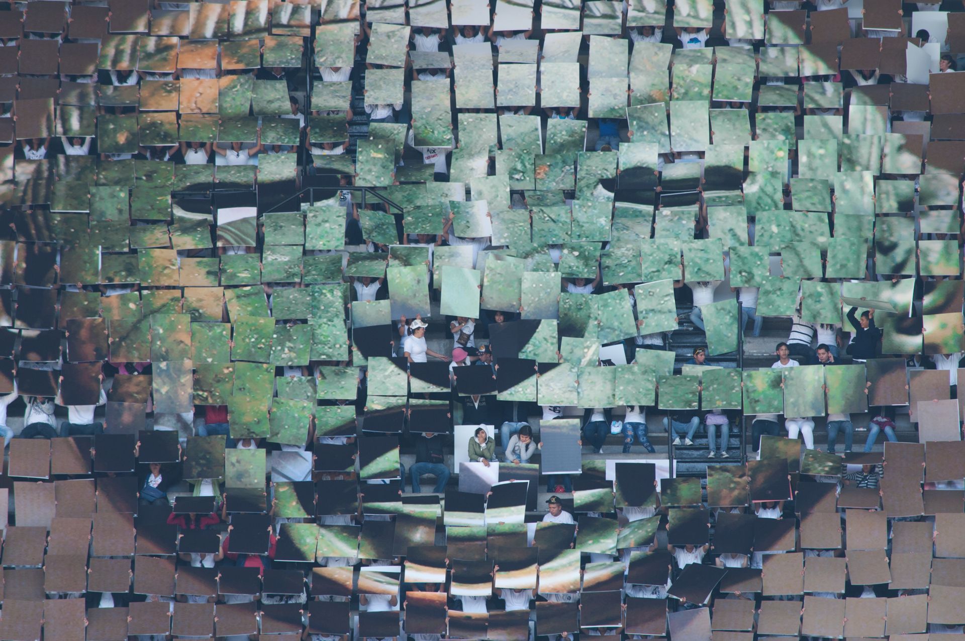 Melanie Smith, Rafael Ortega, “Aztec Stadium: Malleable Deed,” 2010. MACBA