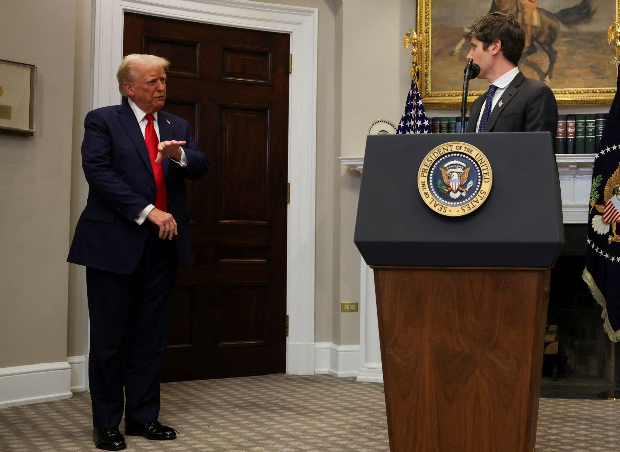 Donald Trump and Sam Altman. 