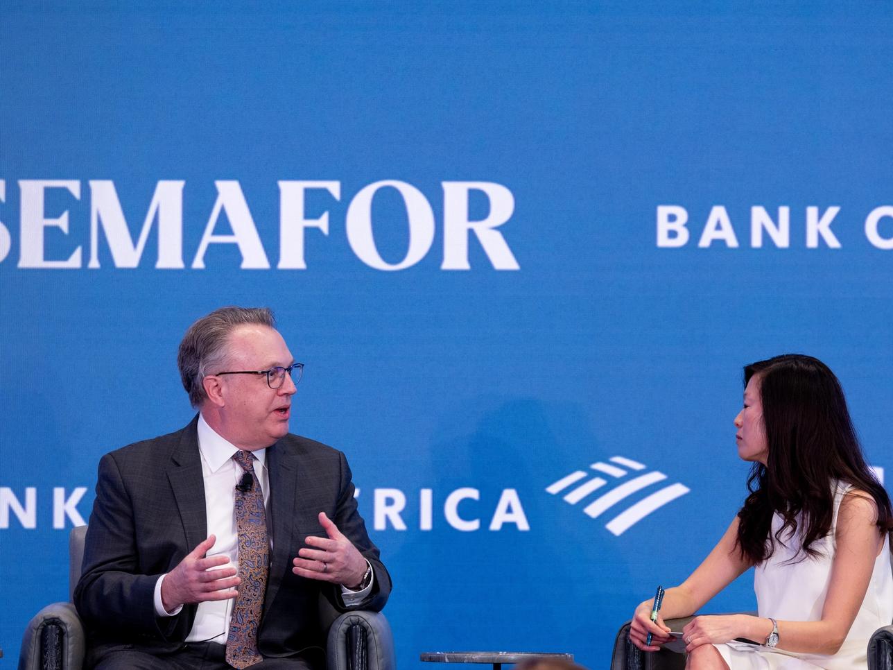 John Williams, President & CEO, Federal Reserve Bank of New York and Semafor's Gina Chon