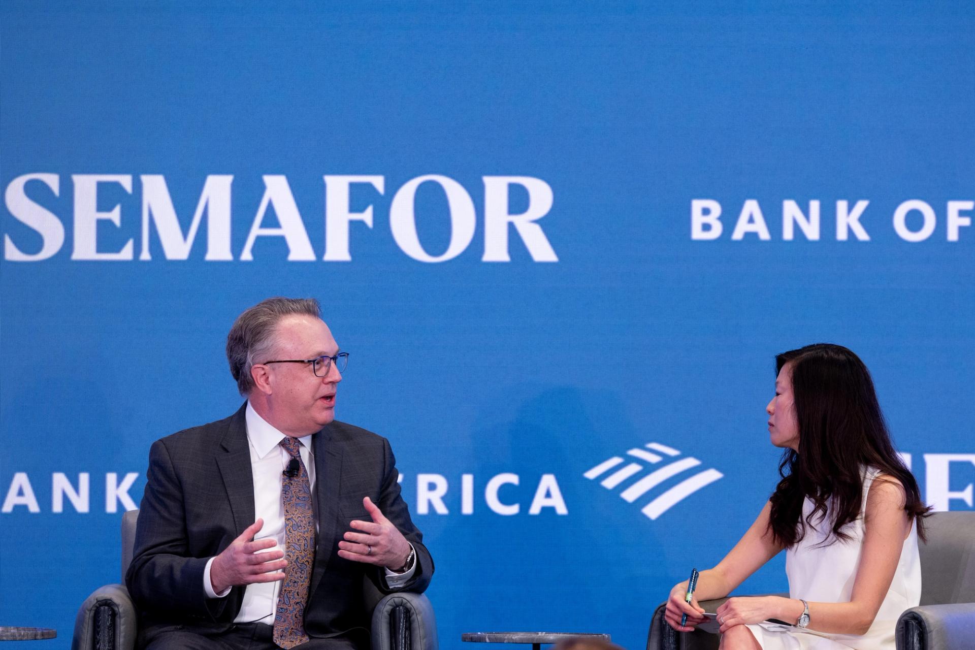 John Williams, President & CEO, Federal Reserve Bank of New York and Semafor's Gina Chon