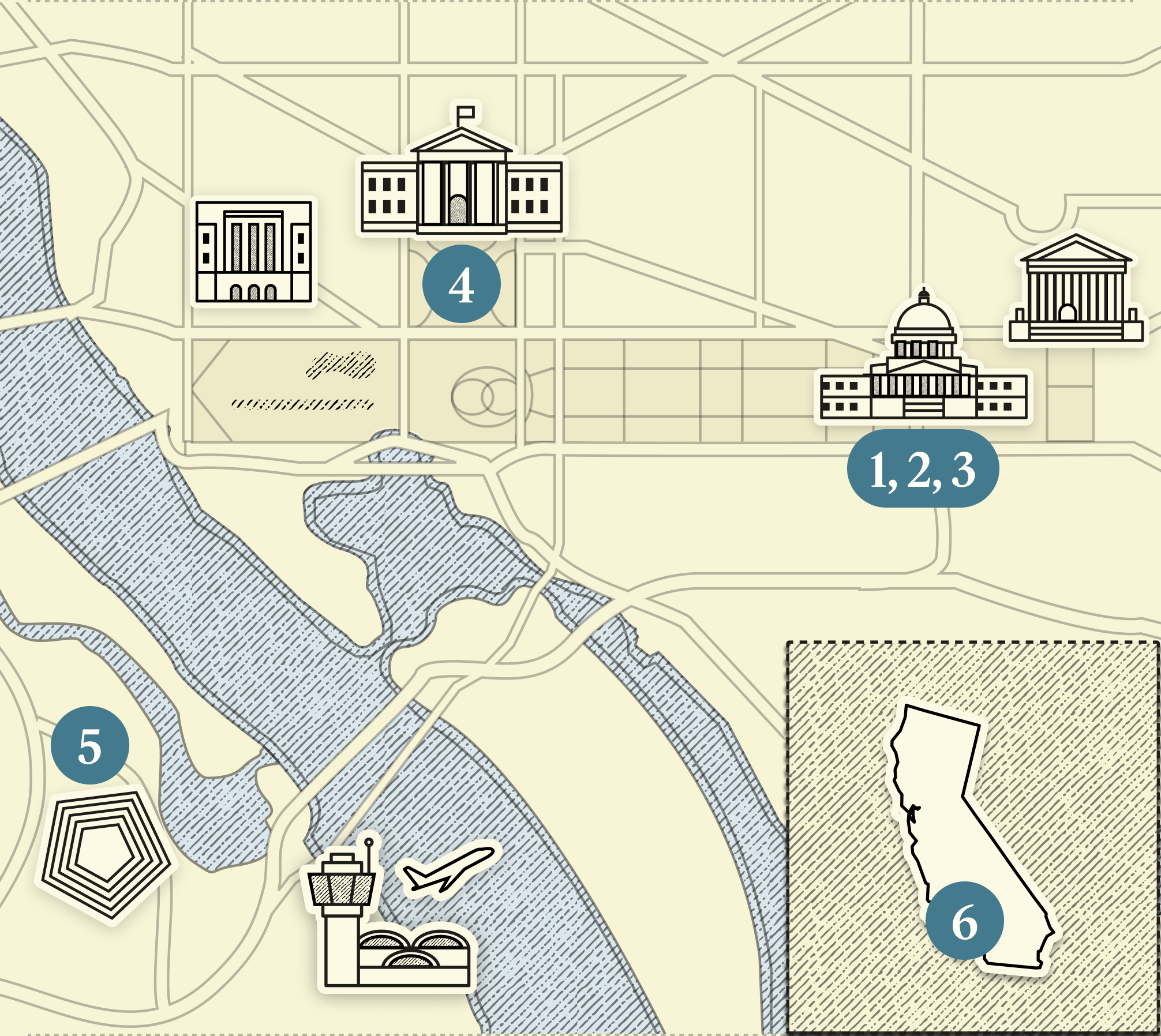 A map of DC.