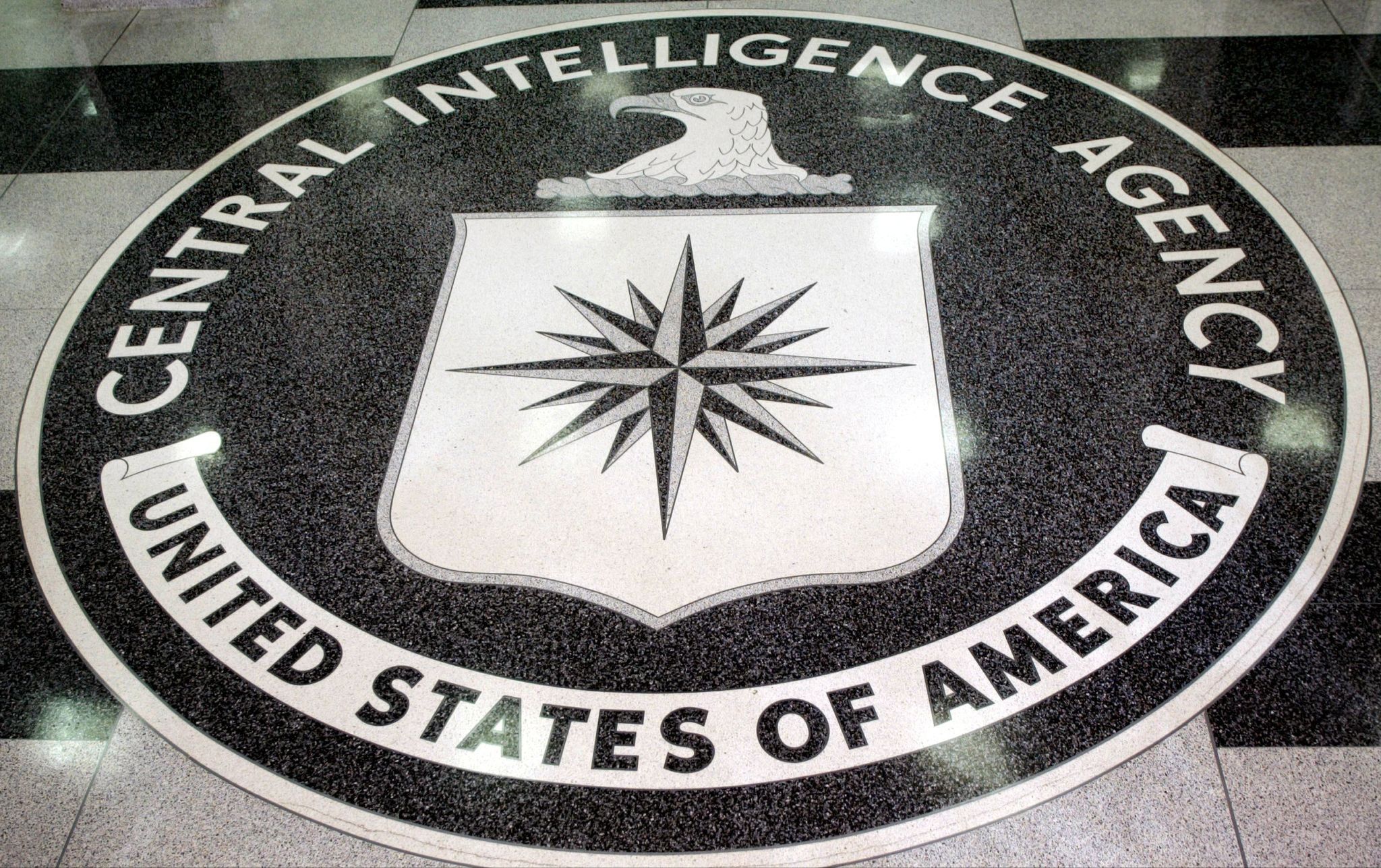 The CIA insignia at the agency’s headquarters in Langley, Virginia.