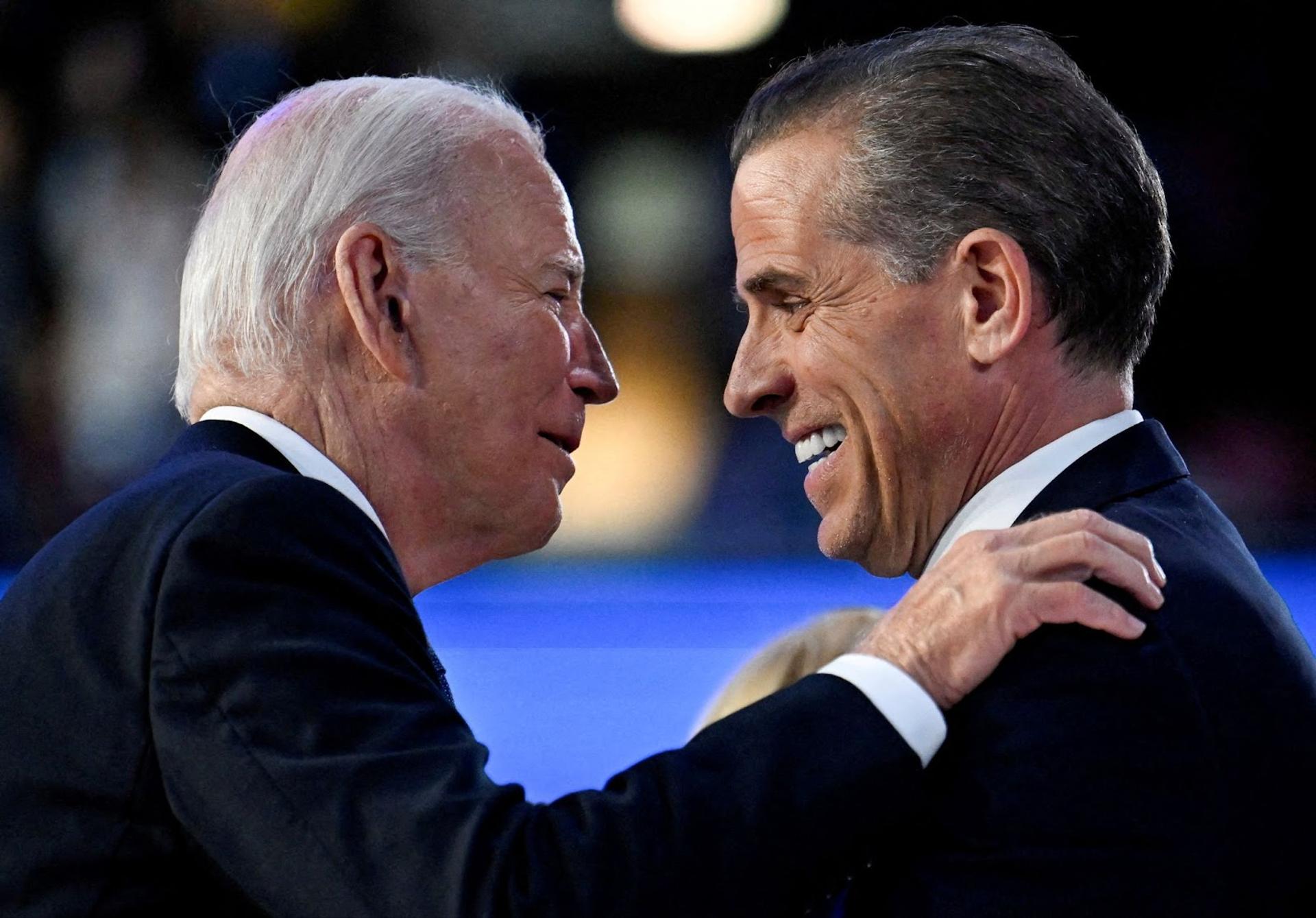 A photo of Hunter and Joe Biden