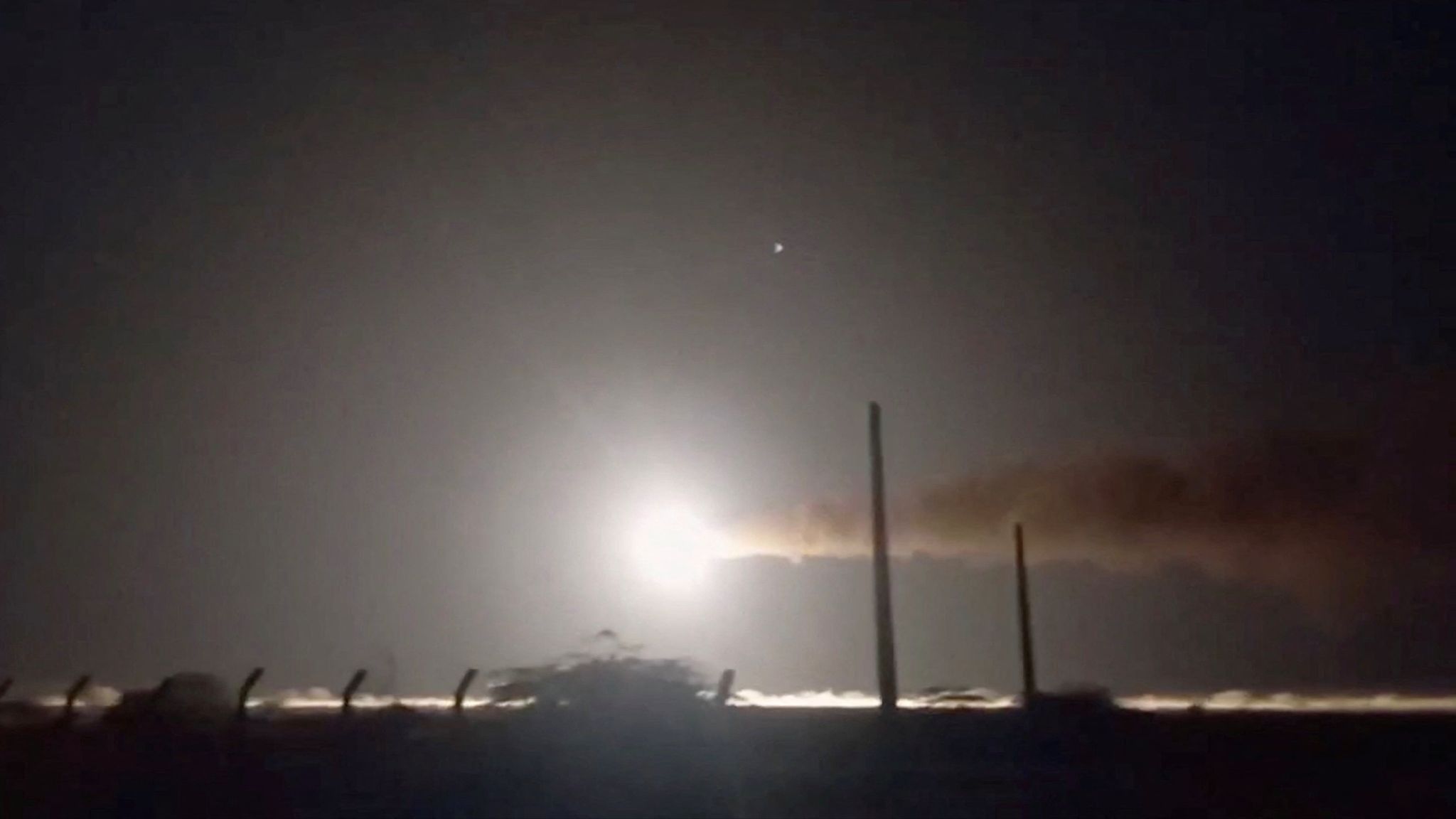 An Iranian Navy missile.