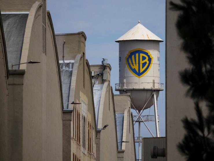 The Warner Bros. Water Tower is pictured at Warner Bros. Studios in Burbank on the day it was announced that California and 11 states are suing to block Paramount’s $110 billion acquisition of Warner Bros. Discovery in California, U.S. July 13, 2026.
