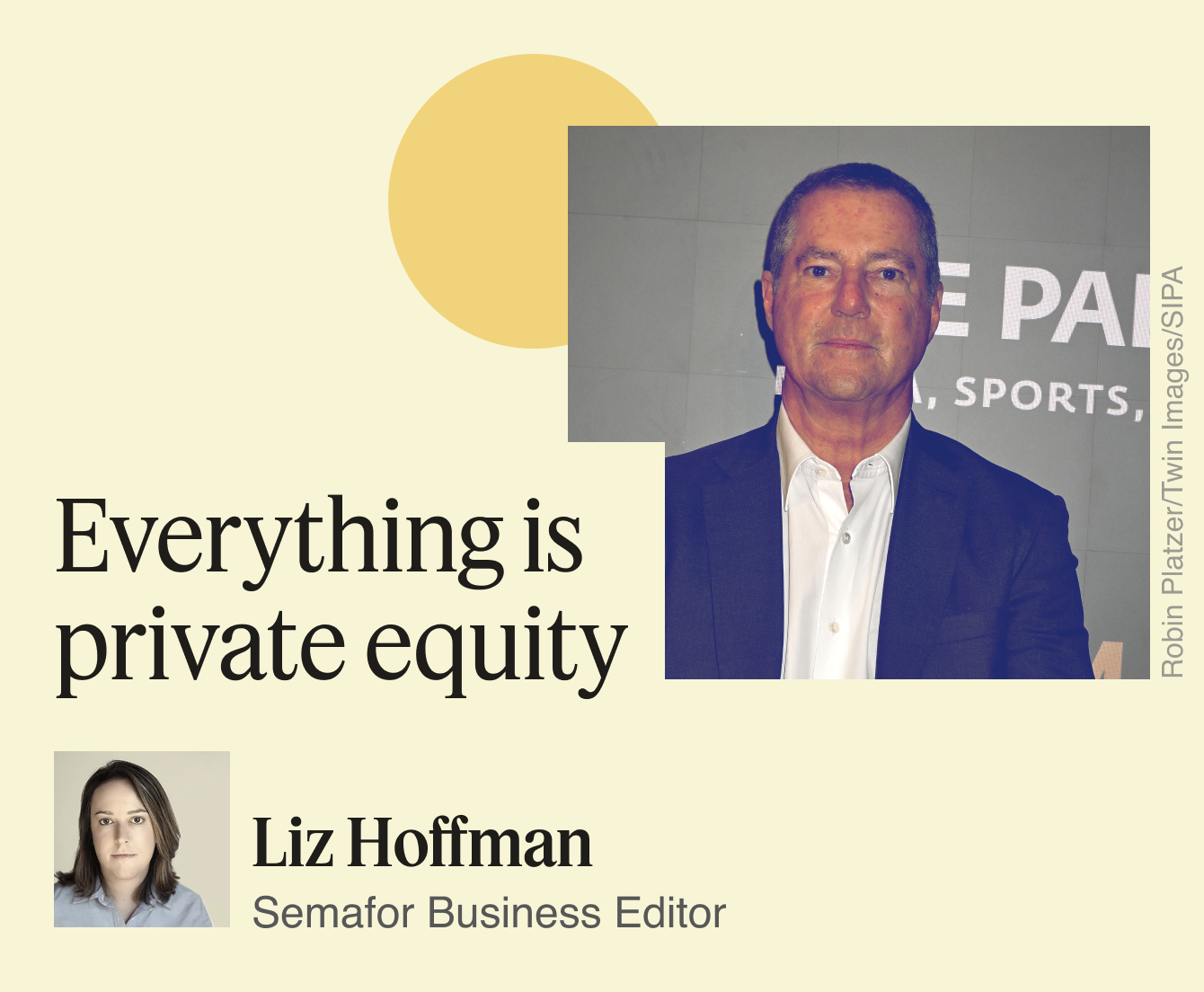 Everything is private equity.