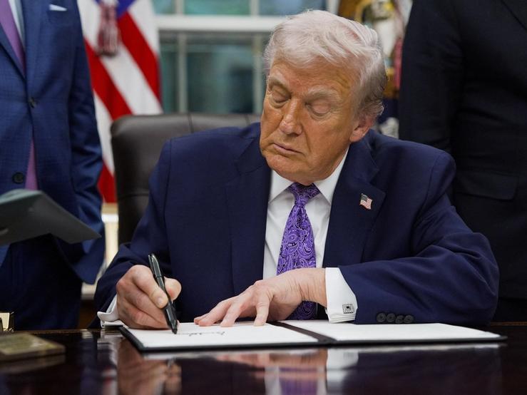 Trump signing an AI order