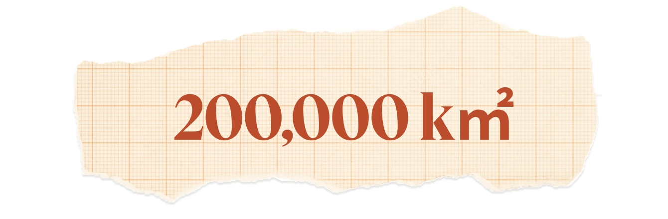 200,000km2.