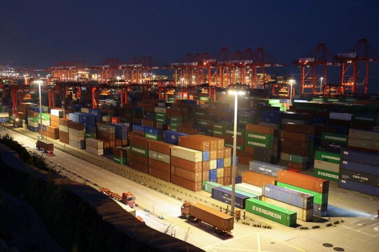 Yangshan Port outside Shanghai, China.