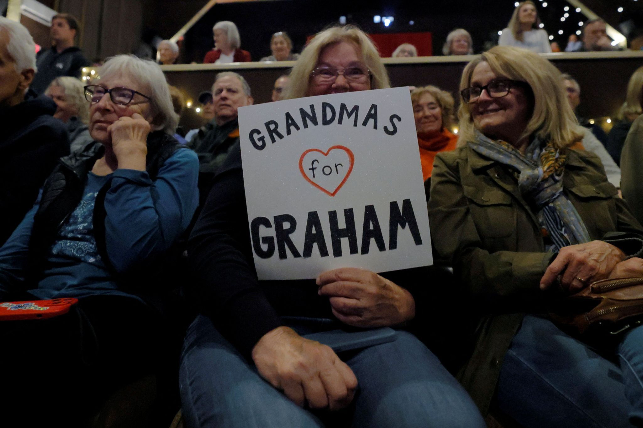 “Grandmas for Graham” sign in Maine