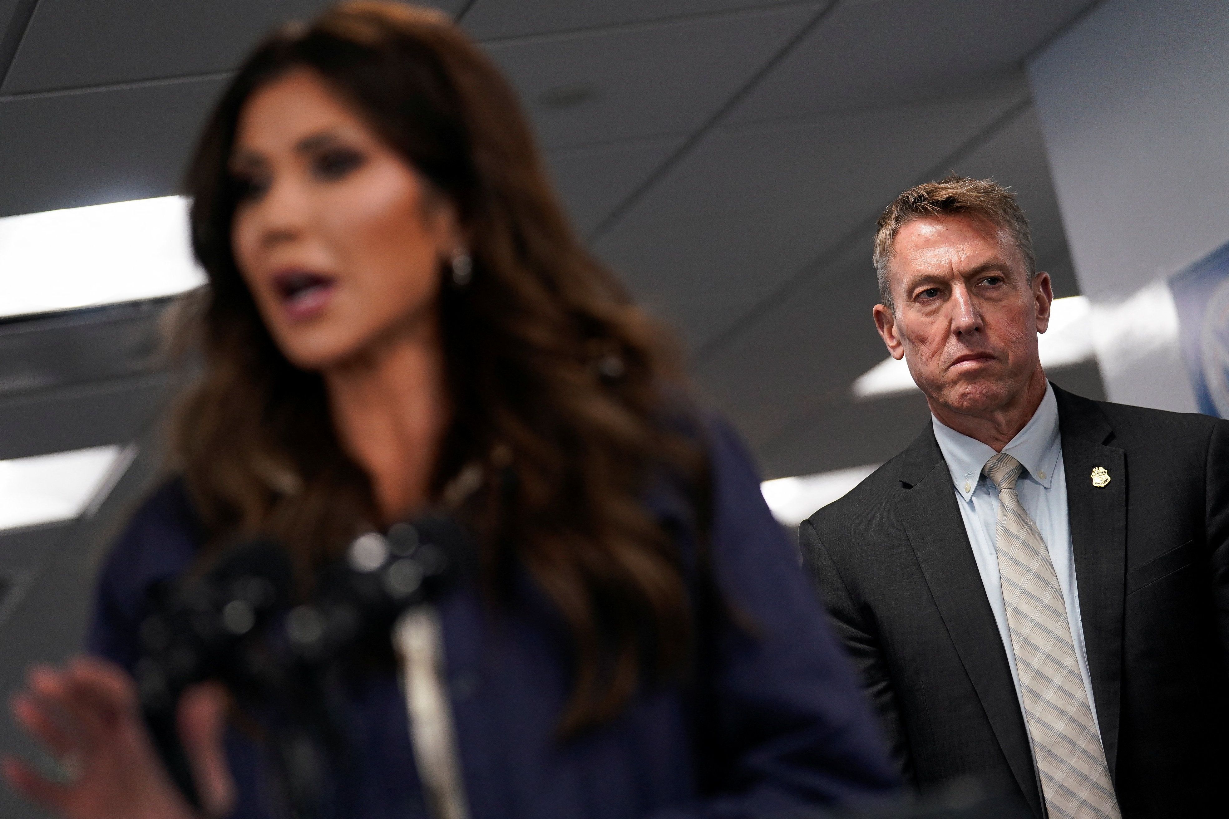 Kristi Noem and Rodney Scott