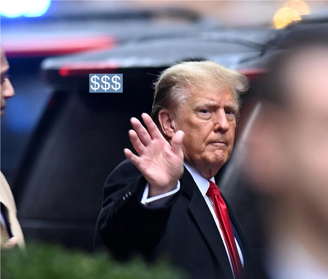 Donald Trump is seen on Jan. 26, 2024 in New York City.