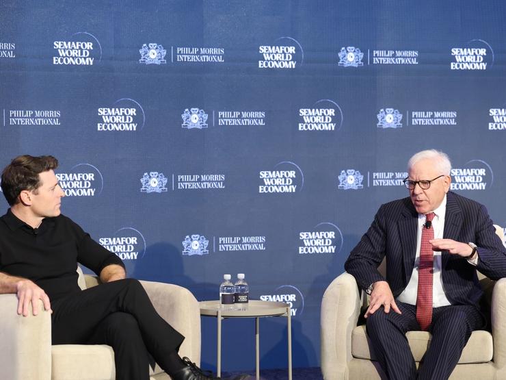 Tony Dokoupil and David Rubenstein