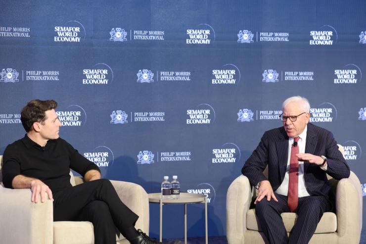 Tony Dokoupil and David Rubenstein