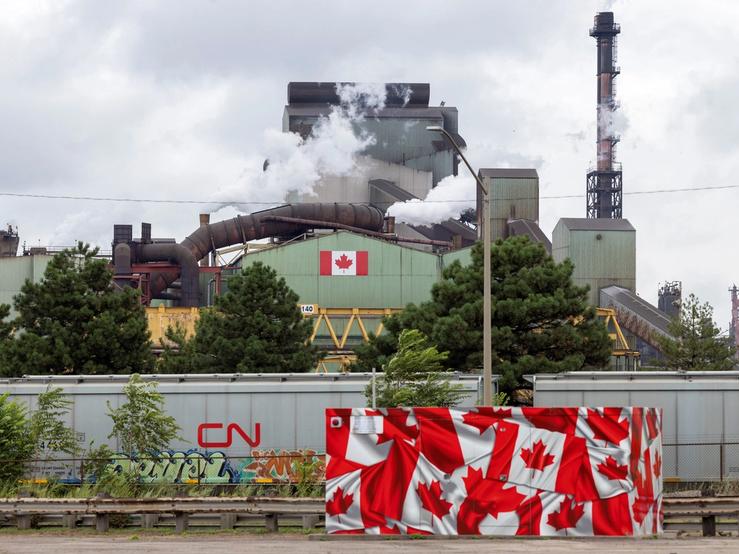 A Canadian steel plant
