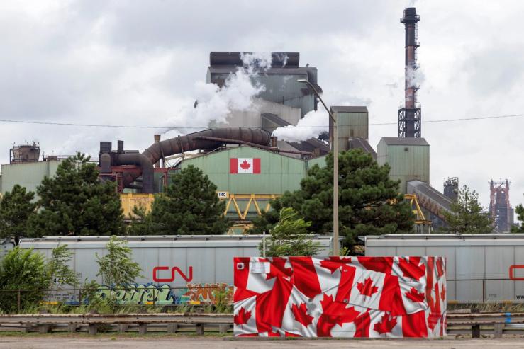 A Canadian steel plant