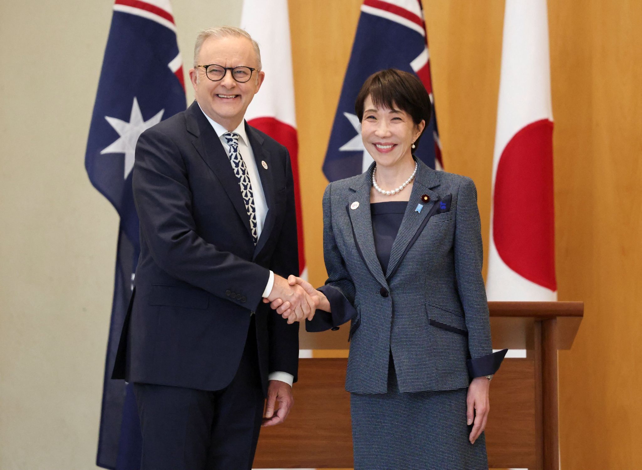 Anthony Albanese and Sanae Takaichi