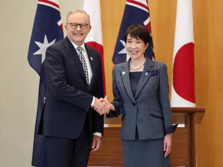 Anthony Albanese and Sanae Takaichi