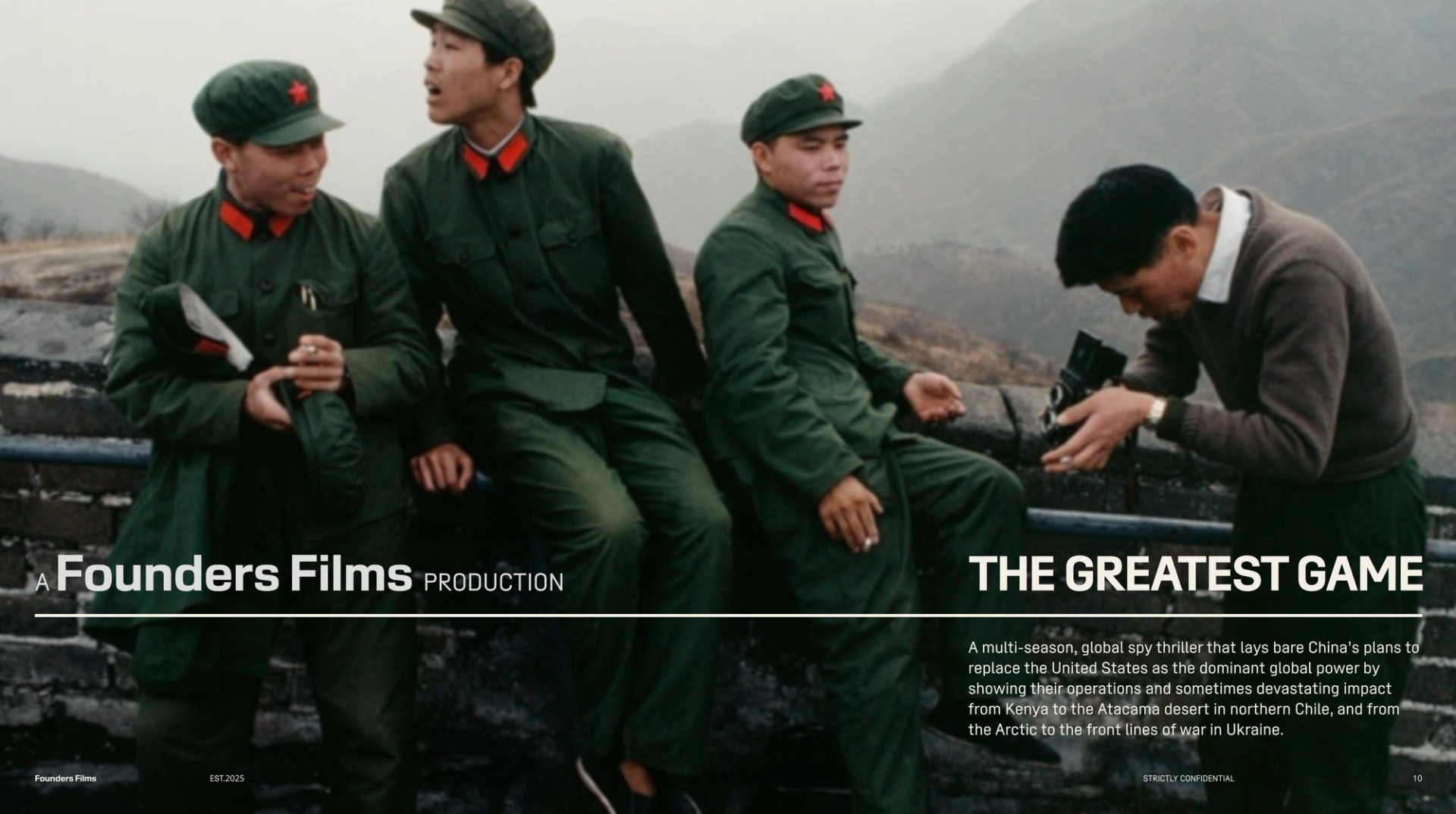 Screenshot from Founders Films deck 