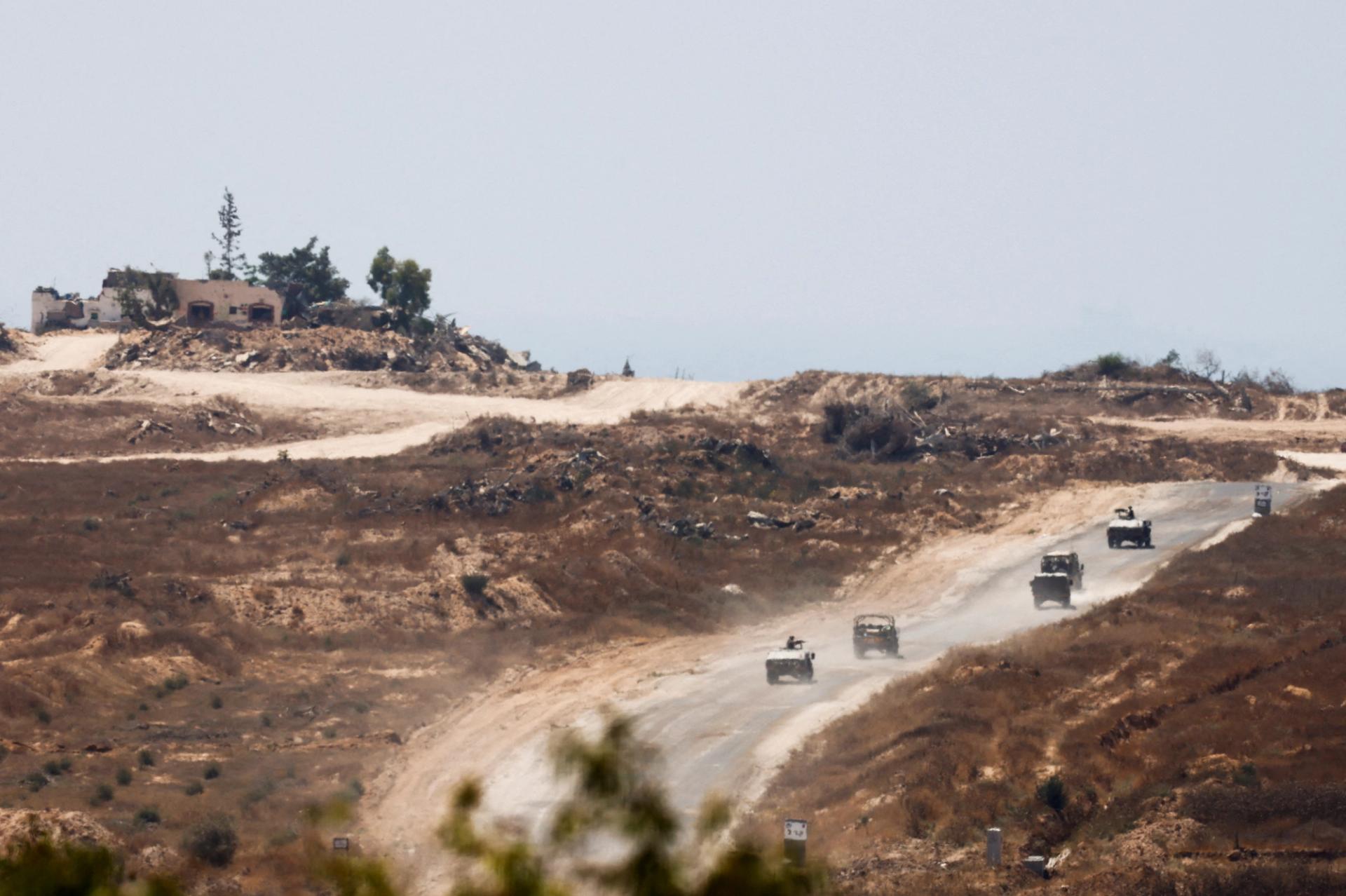 Israeli military near Gaza