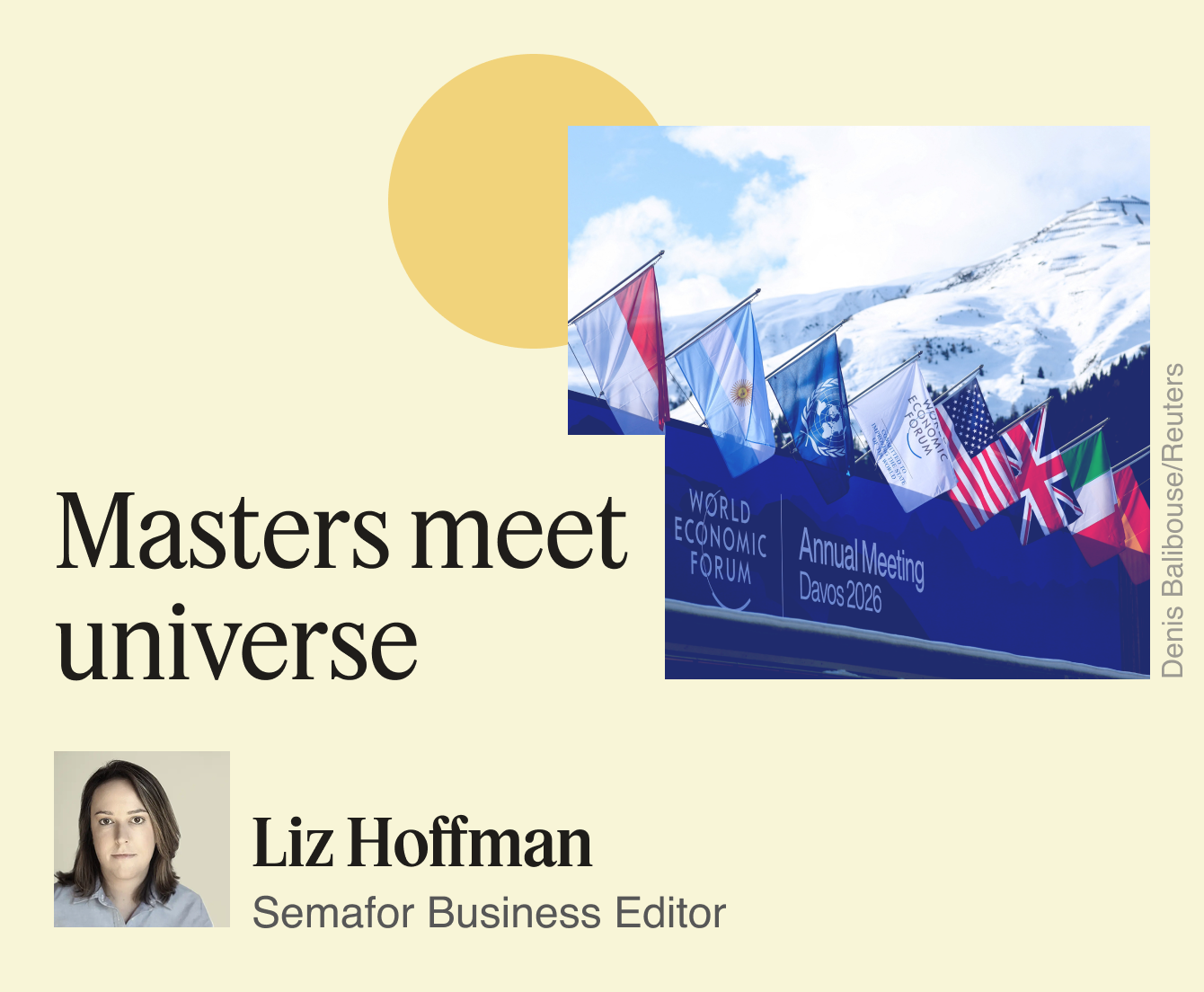 Masters meet universe.