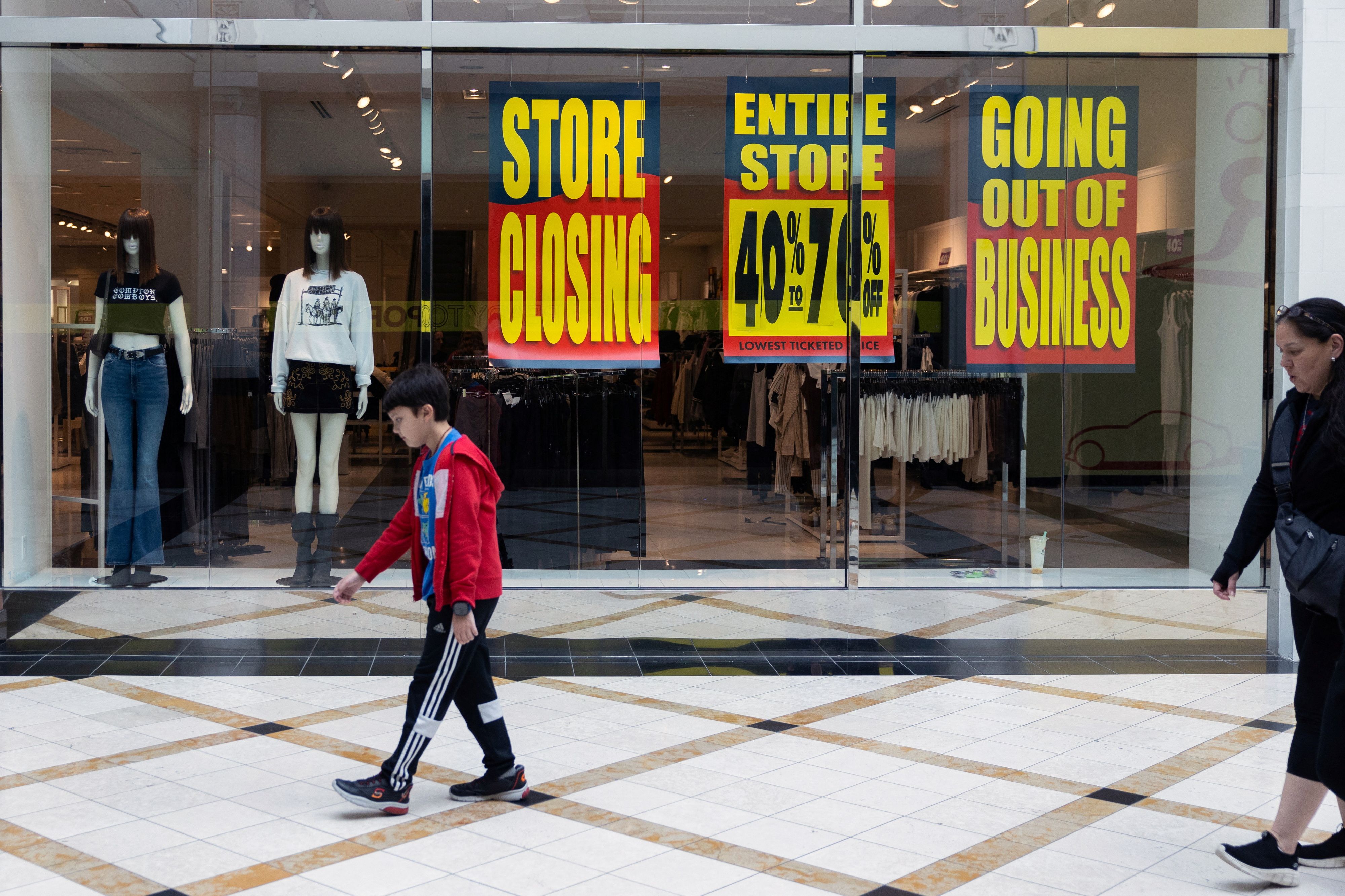 Shoppers at King of Prussia Mall.