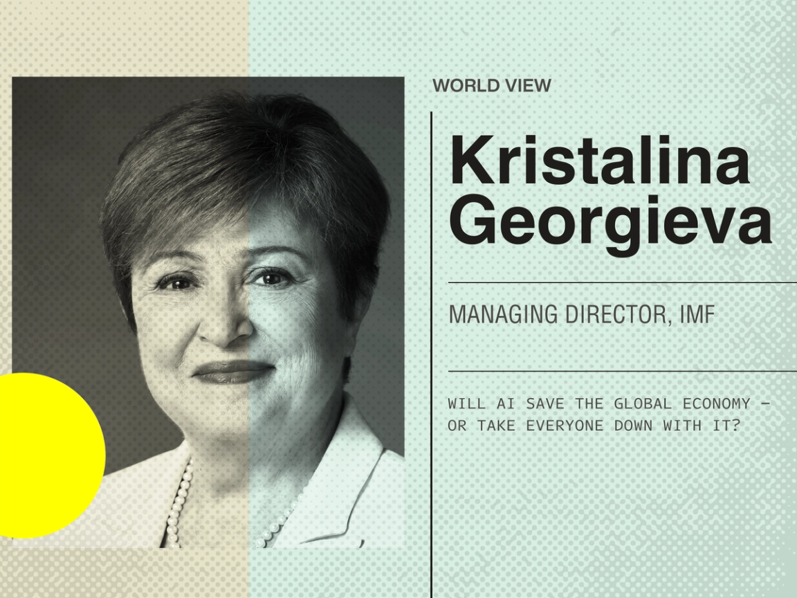 A graphic showing Kristalina Georgieva.