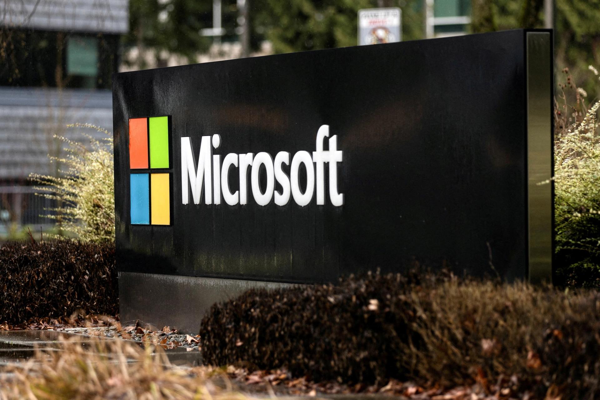Microsoft signage