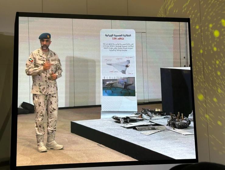 Press briefing in Abu Dhabi on March 3, 2026.