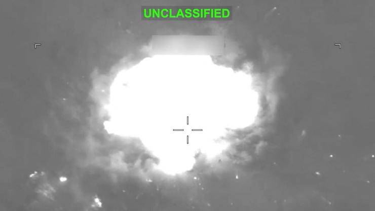 Released photo of US strike
