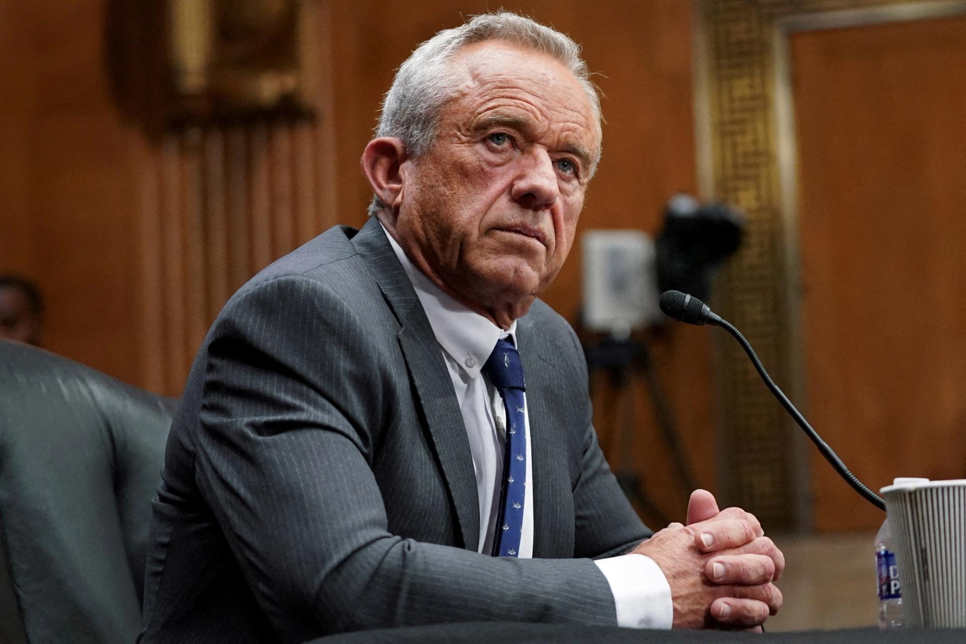  Robert F. Kennedy Jr., U.S. President Trump’s nominee to be secretary of Health and Human Services, testifies before a Senate Health, Education, Labor, and Pensions (HELP) Committee confirmation hearing on Capitol Hill in Washington, U.S., January 30, 2025. 