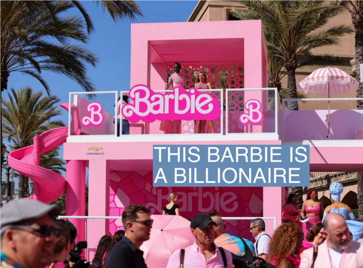 A general view of the world premiere of the film “Barbie” in Los Angeles, California, U.S., July 9, 2023. REUTERS/Mike Blake