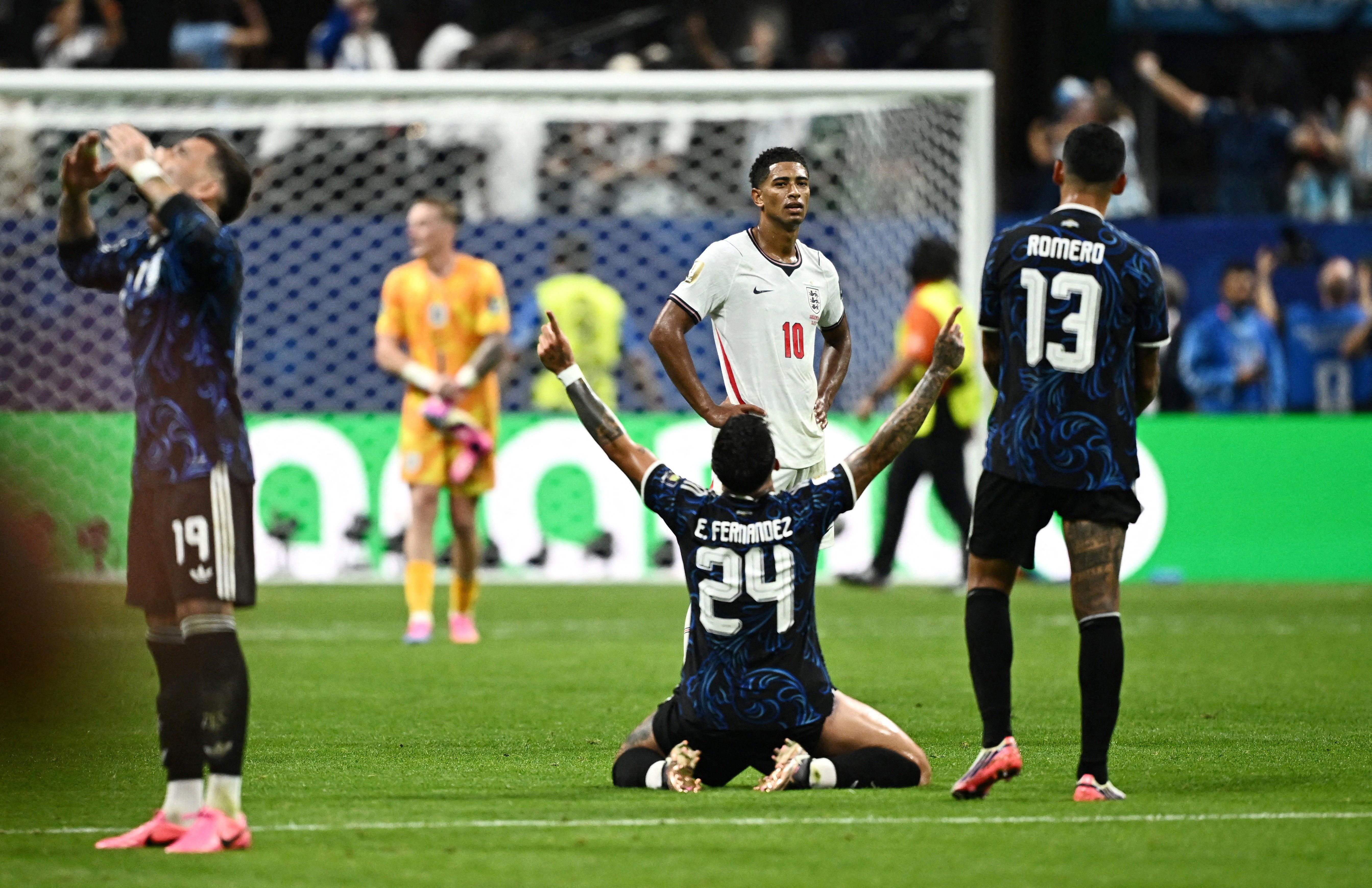 Argentina’s Enzo Fernandez celebrates