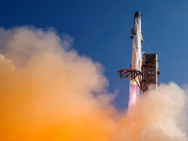 A SpaceX rocket launch